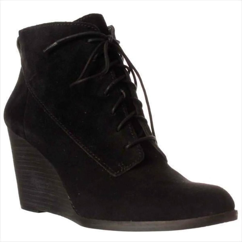 Lucky Brand LK-Swayze Black Suede Boots 7.5